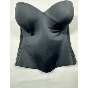 Shapewear Gilligan & O'Malley Strapless Longline Bra Womens 36D Black